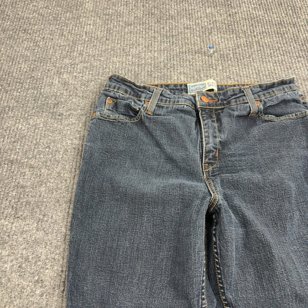 Signature by Levi Strauss & Co Jeans Women 12 Blue Cotton Spandex Bootcut Casual - Picture 2 of 7
